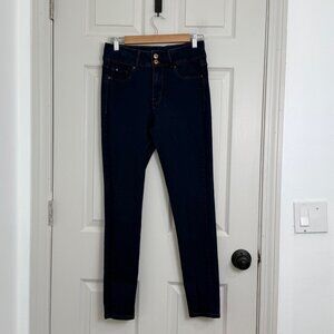 Curve Appeal Jeans Womens 8/29 Curve Creator High Rise Skinny Dark Wash Casual